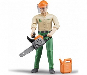 Bruder. Фигурка лесозаготовщика с аксессуарами (Bruder, 60-030)